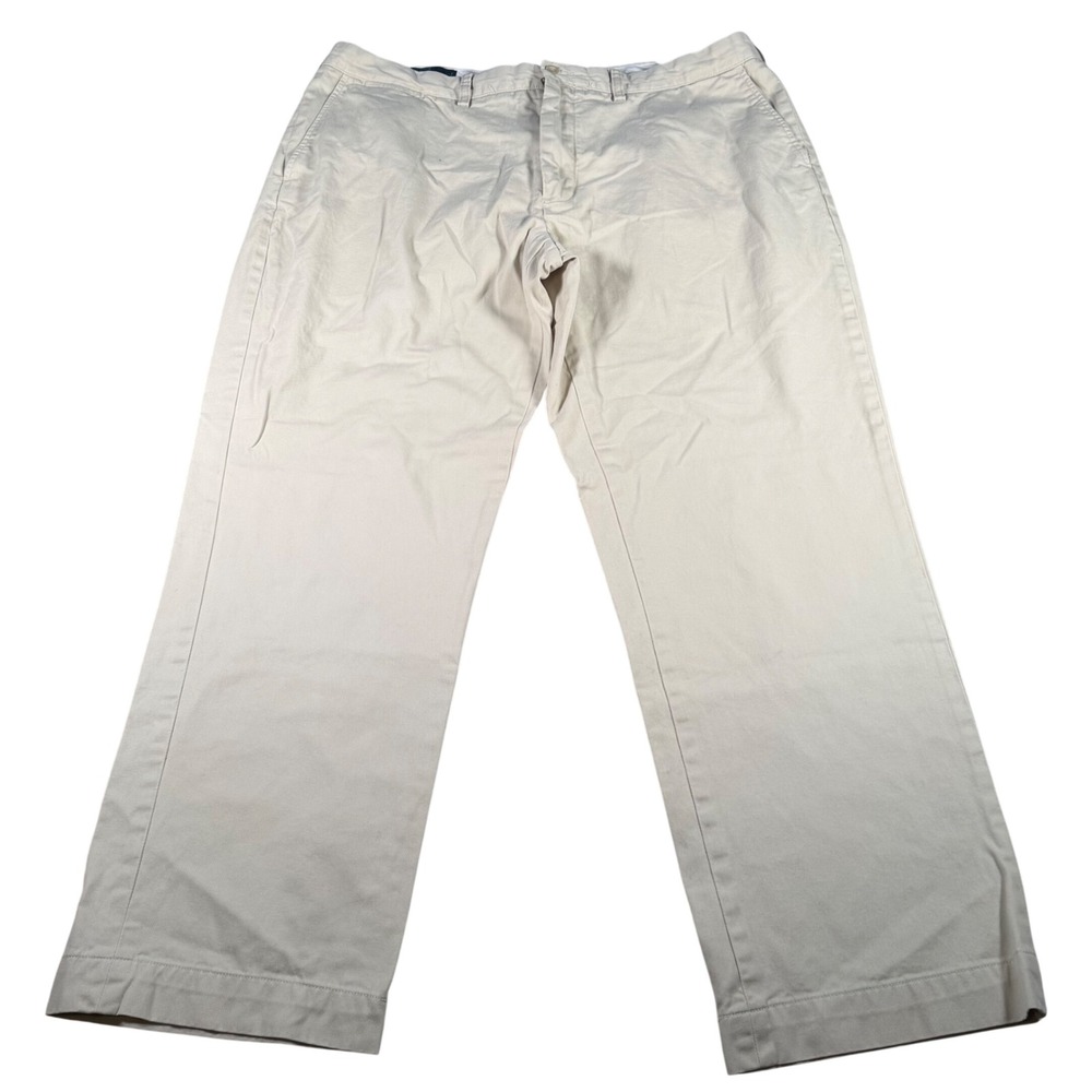 Polo Ralph Lauren Preston Pant Mens 42x32‎ (FITS 40x30)Beige Cotton Chino READ